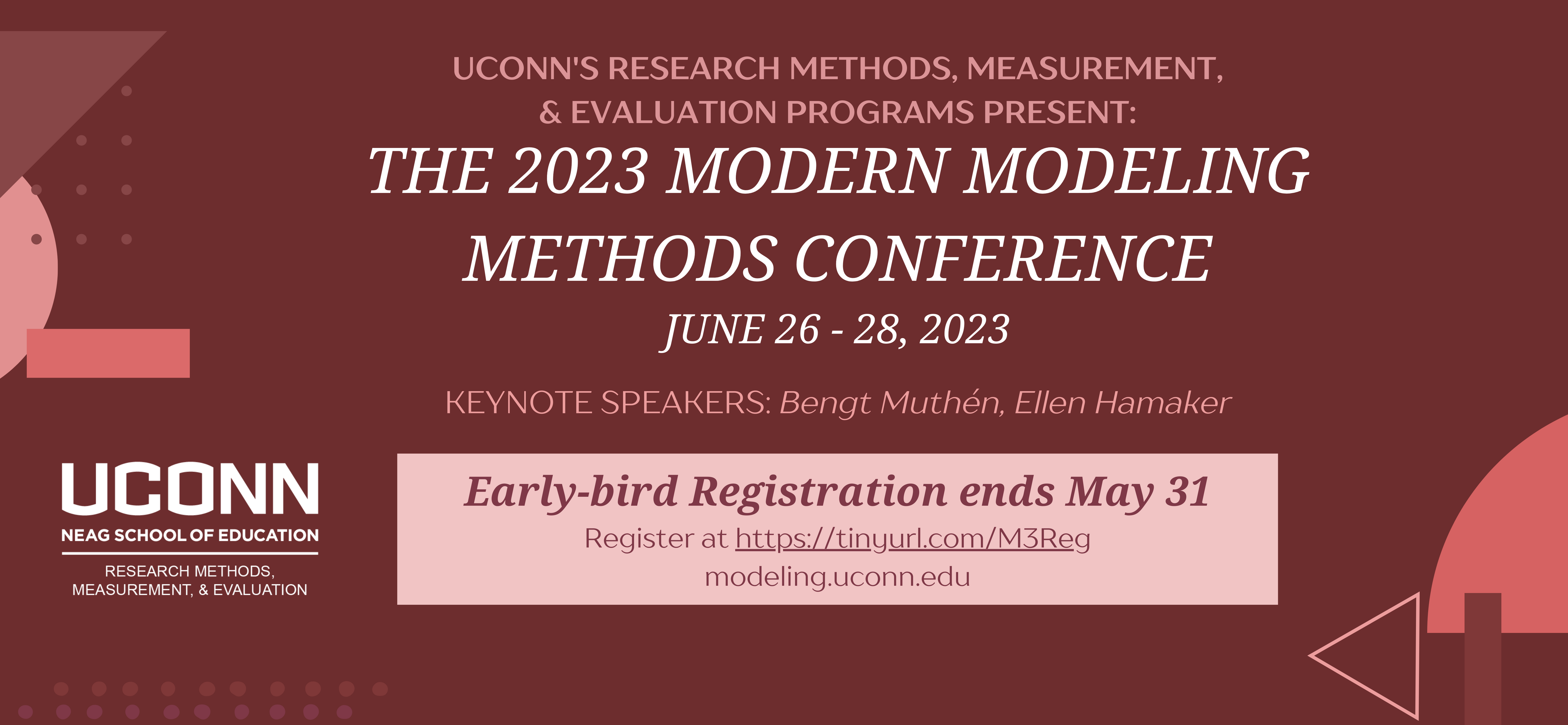 Register Now! Modern Modeling Methods Early-Bird Conference Registration Ends May 31!