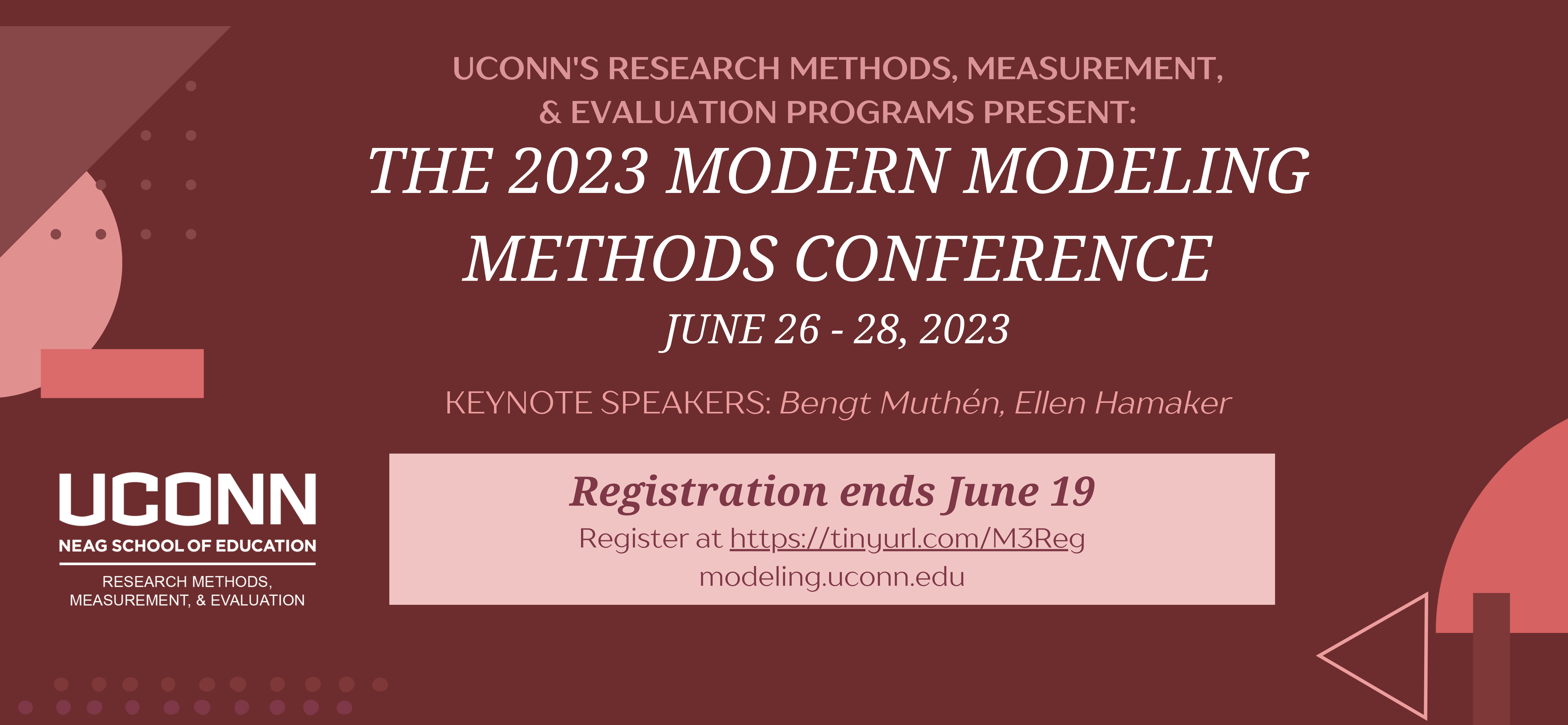 Register Now! Modern Modeling Methods Conference Registration Ends June 19!