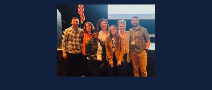 Christopher Esposito (RMME Program Evaluation Student), Dr. Graham Rifenbark (RMME Alumnus), and colleagues attend CEC 2023.
