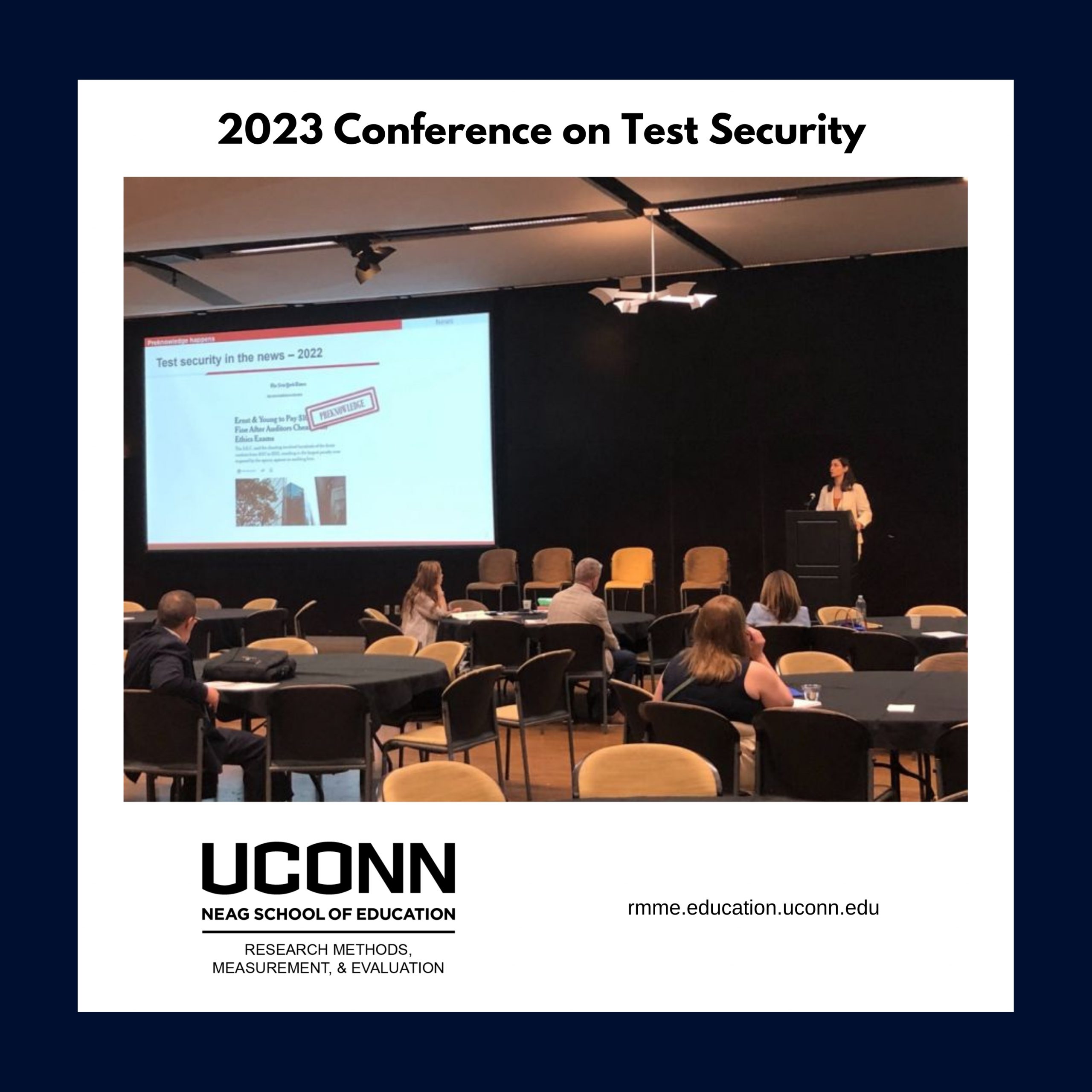 RMME Master's Alumna, Merve Sarac, Presents at the 2023 Conference on Test Security
