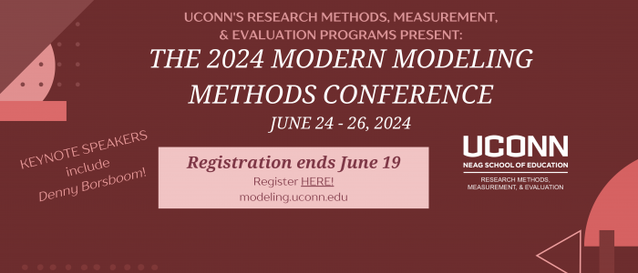 Registration for the 2024 Modern Modeling Methods Conference is available until June 17! Register now!
